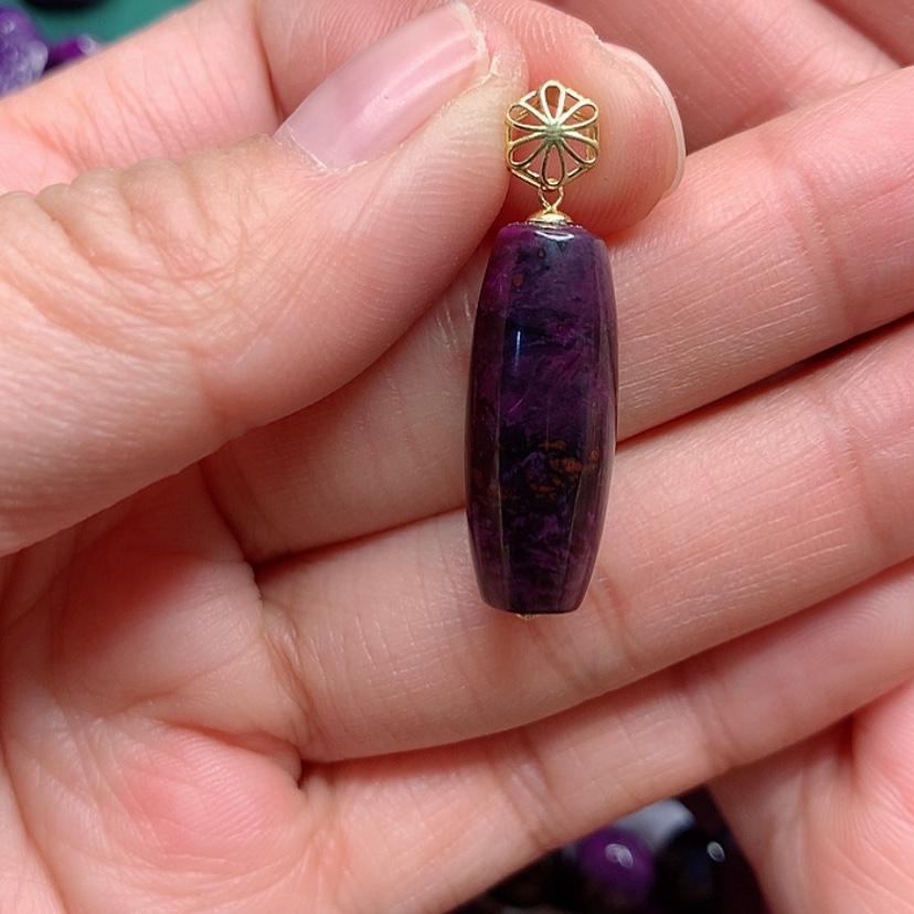 【闪购商品】苏纪石（舒俱来）吊坠18K金镶嵌