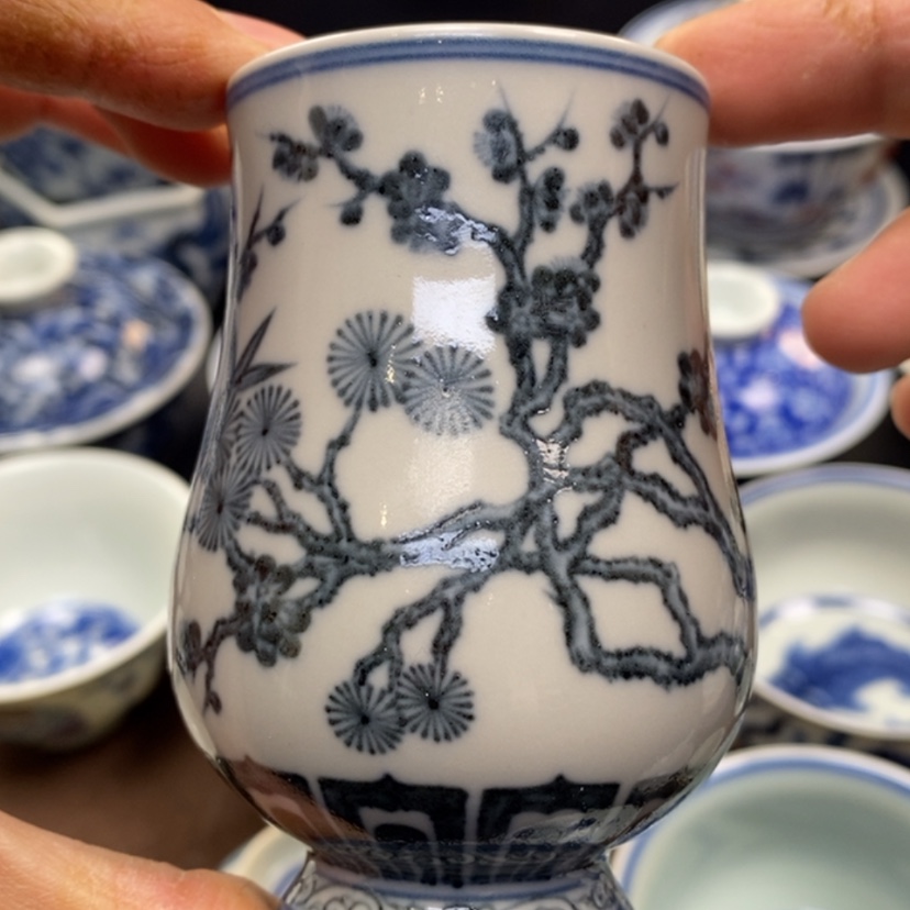 【闪购商品】景德镇青花主人杯