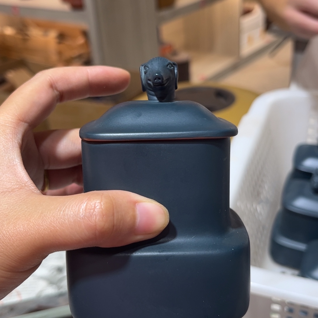 紫砂茶叶罐生肖猪