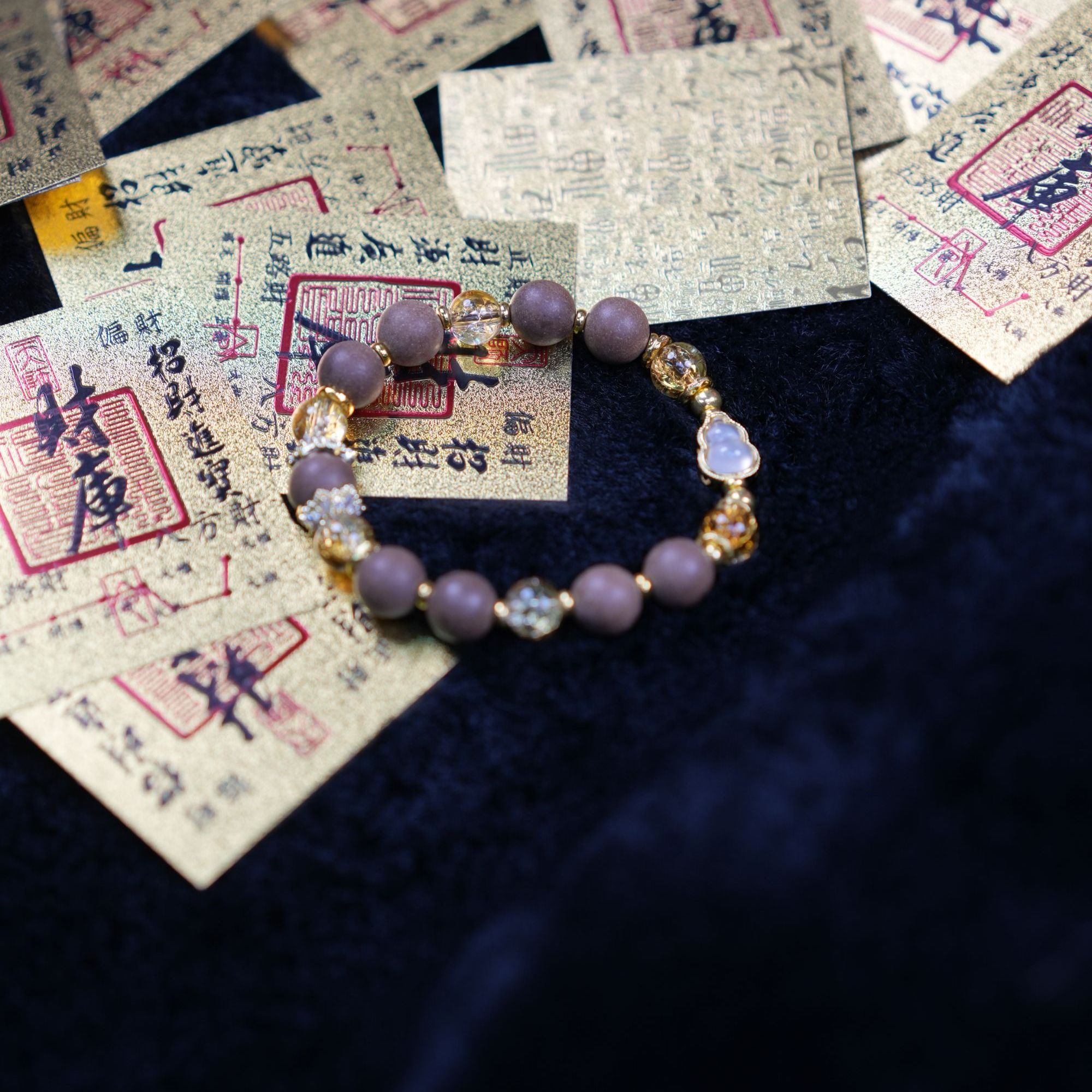 福禄流金 10mm珠 天然合香非遗手工 中式风