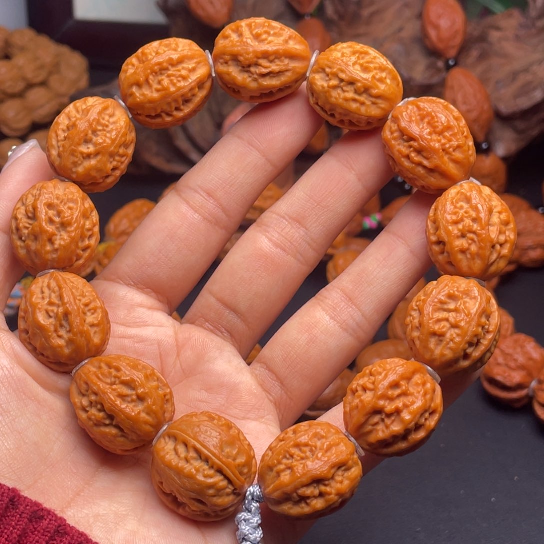 文玩核桃手串粗筋蚂蚁纹