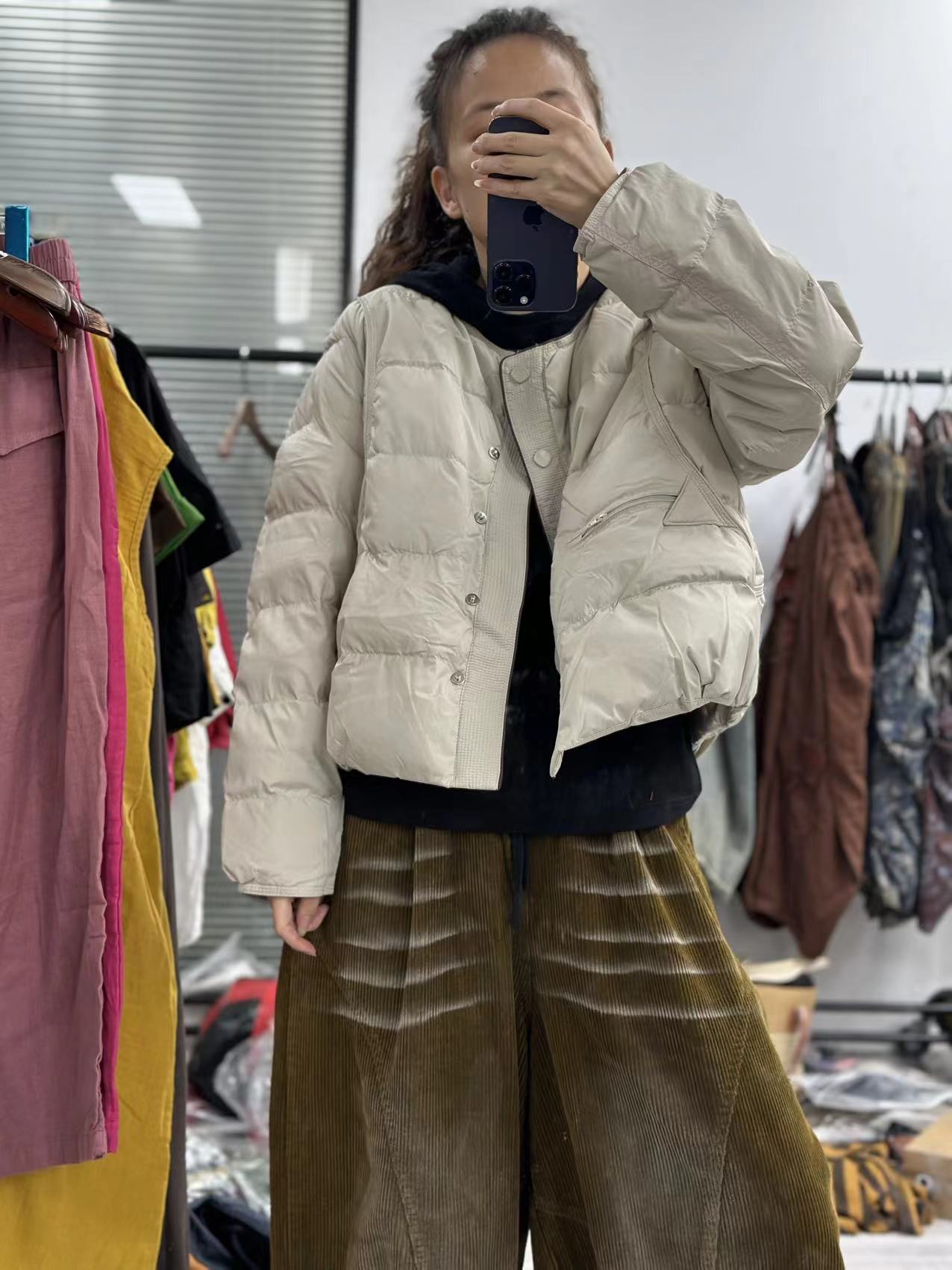 HY     8851短款拉链口袋YR外套