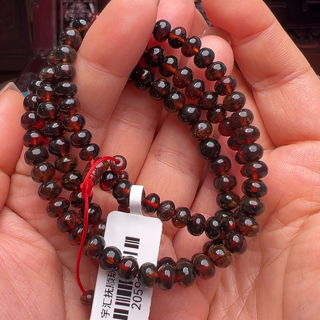琥珀裸石未镶嵌抚顺琥珀20596多样性发其一6