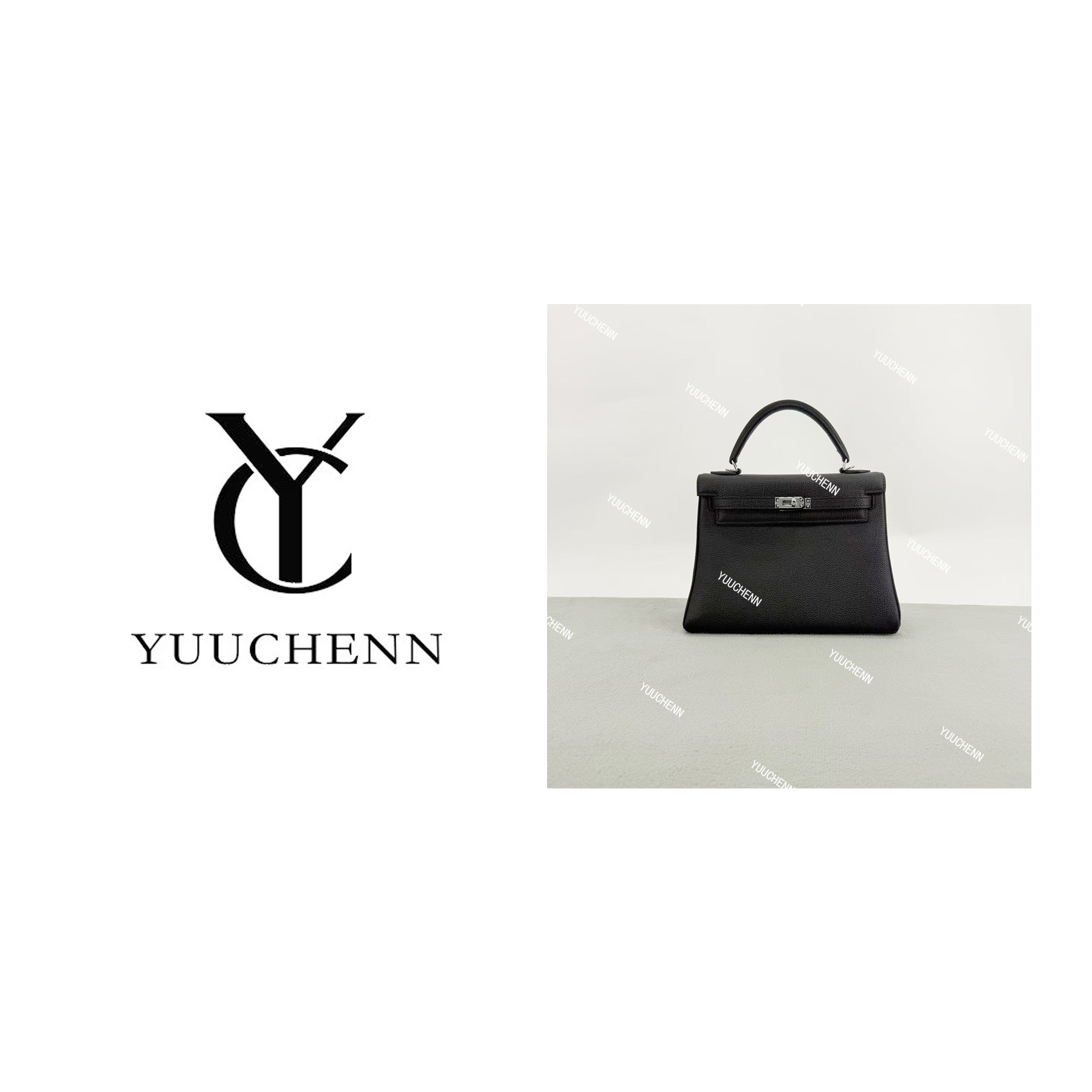 YUUCHENN/20cm原创设计高定真皮包 HH8046