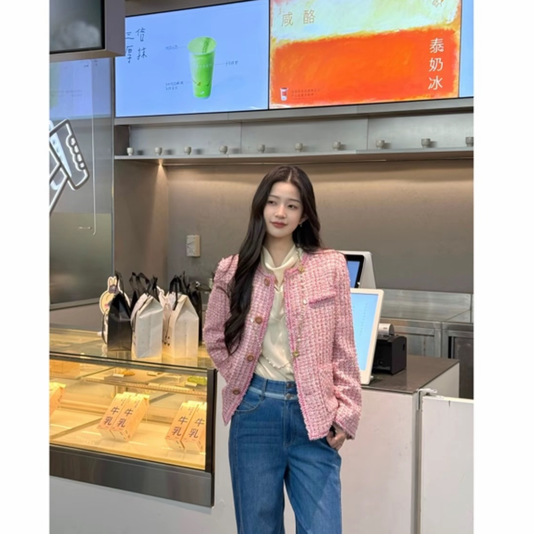 GIRDEAR/哥弟「繁花似锦」2025春季新品轻奢优雅显瘦小香外套140042