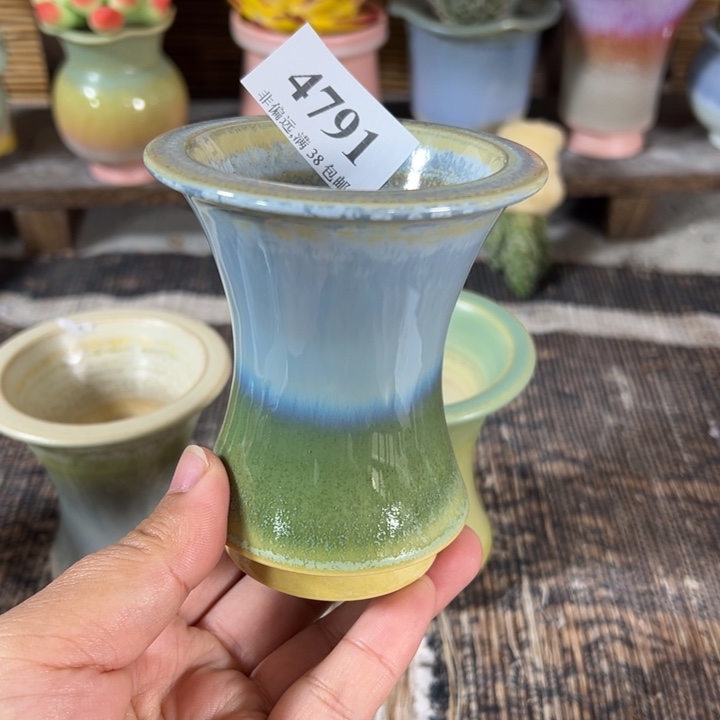 口6高9 手工花盆满30包邮
