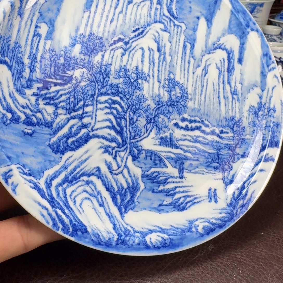 落***华瓷片当代景德镇陶瓷手绘茶具