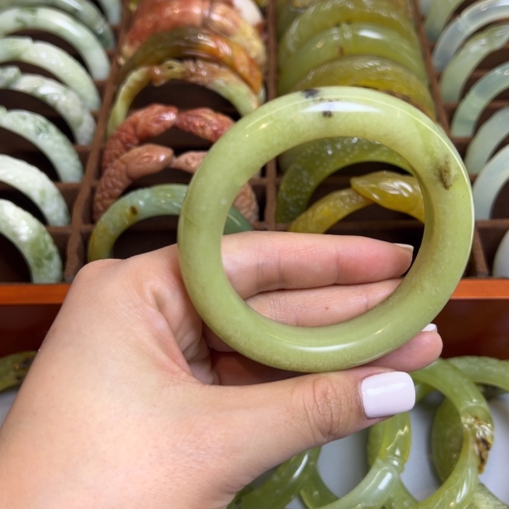 蛇纹石玉合金手镯