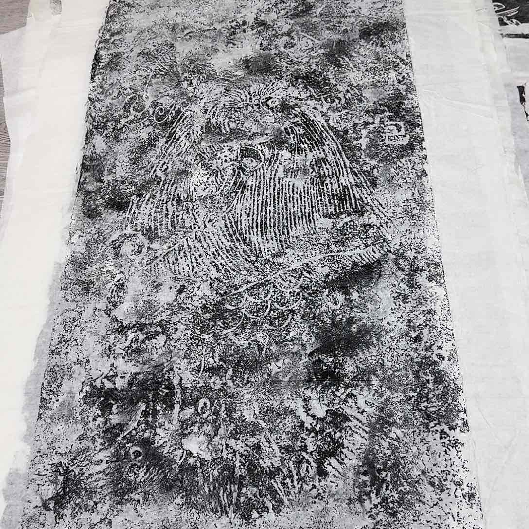 印石拓片用纸伏羲图