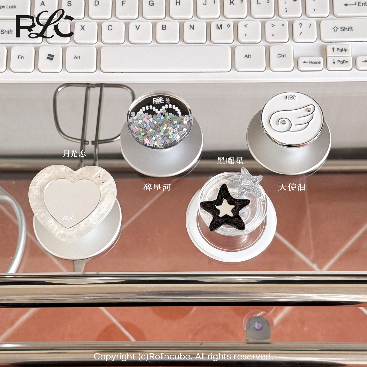 Rolincube原创【AB面】新品手机磁吸支架Magsafe新增纸片银超薄底座