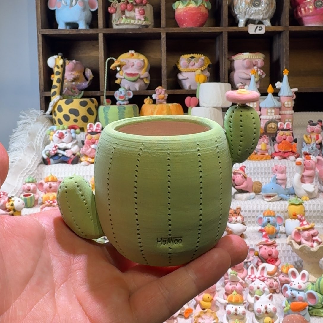 厂家直销手工花盆摆件