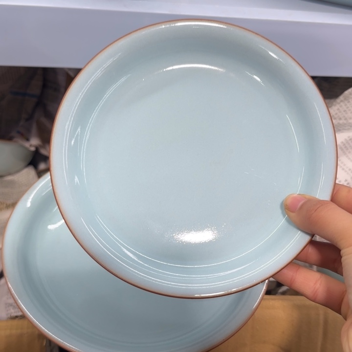 微瑕天青18尺寸餐盘