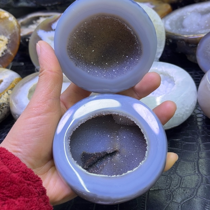 水晶珠宝半成品未镶嵌精抛盆