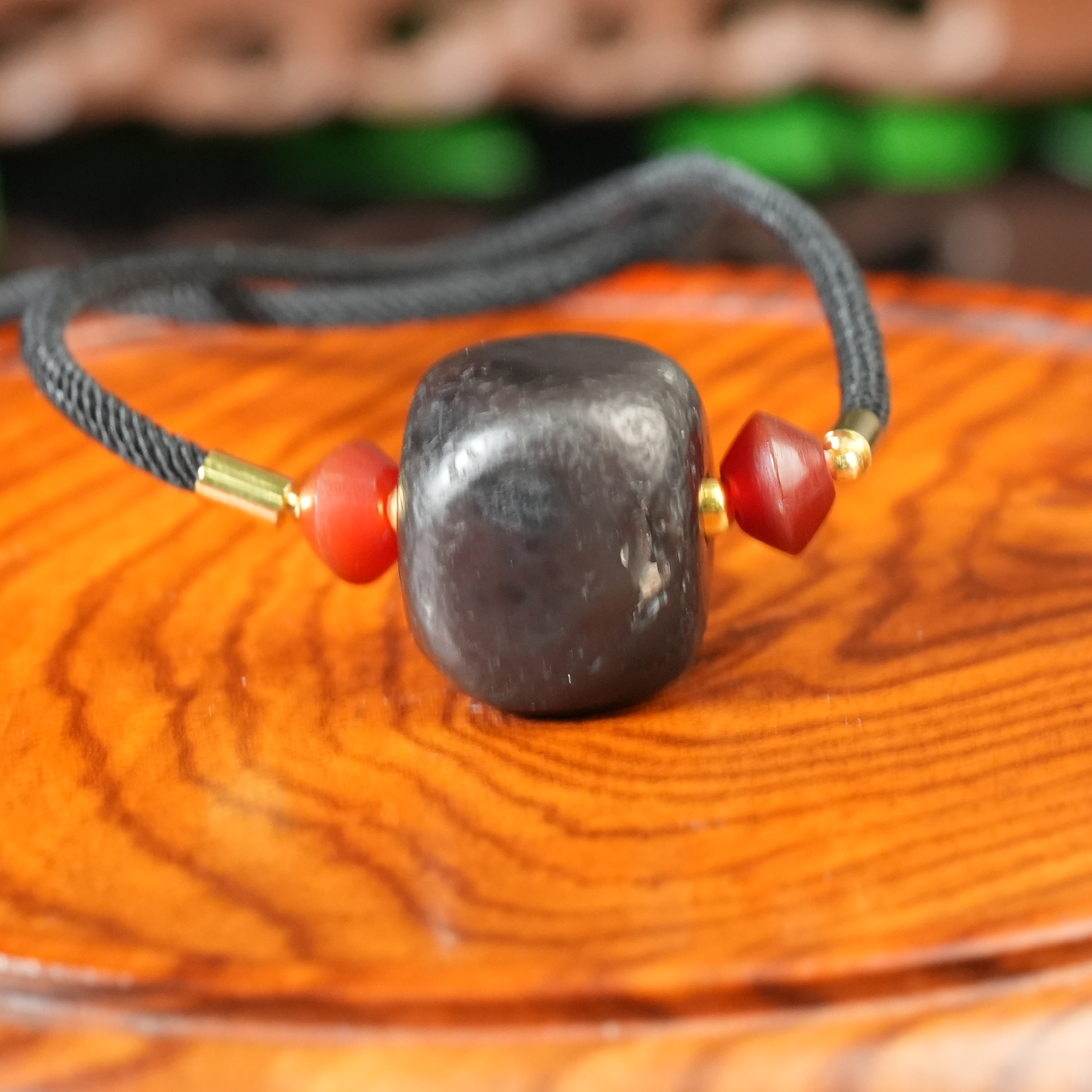 清代多楞玛瑙珠项链【古珠精选】AAJJ240708019