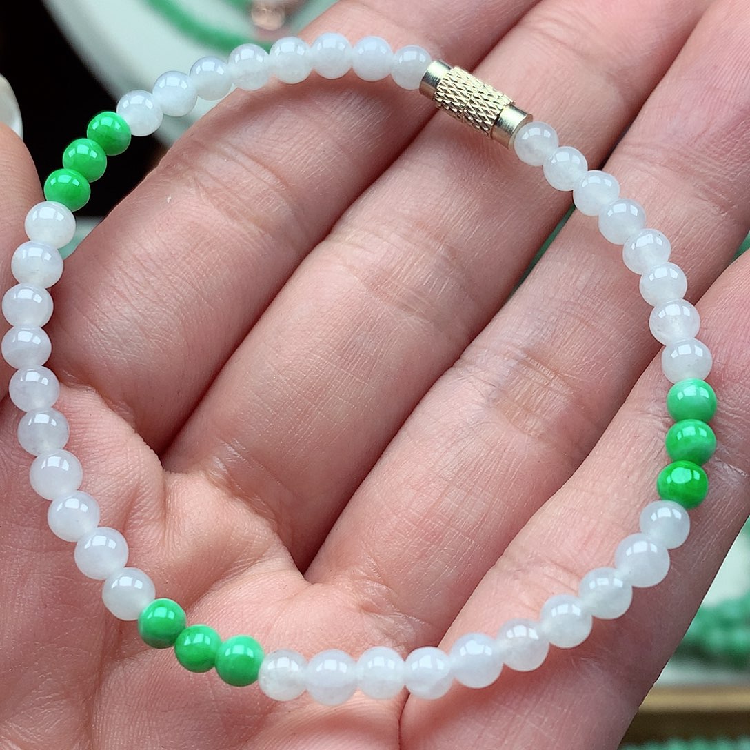 翡翠未镶嵌项链翡翠