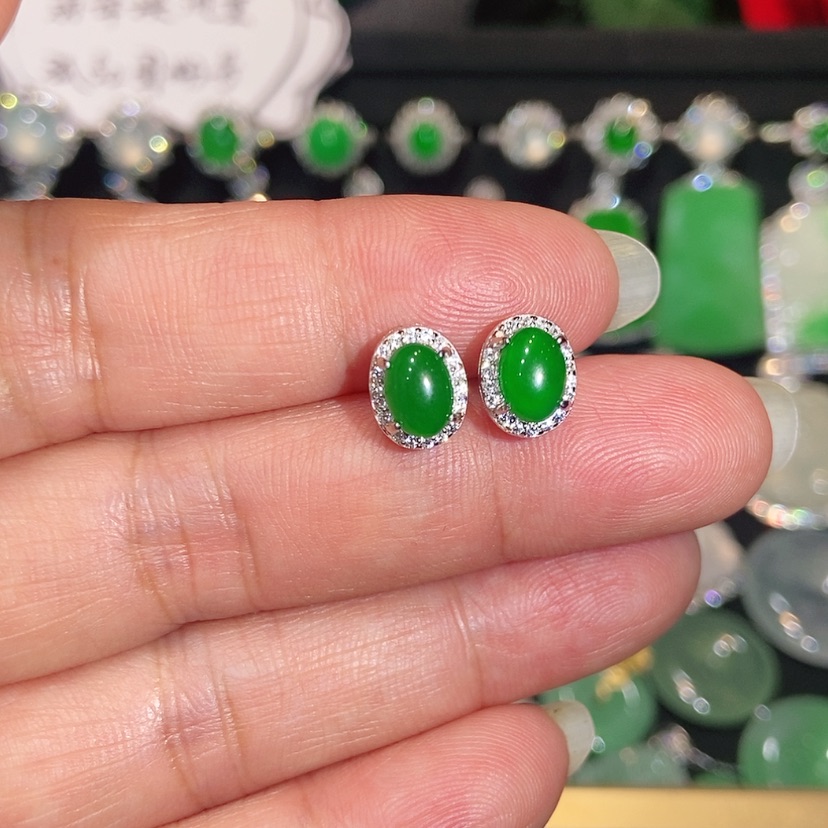 【闪购商品】未镶嵌翡翠耳饰天然翡翠