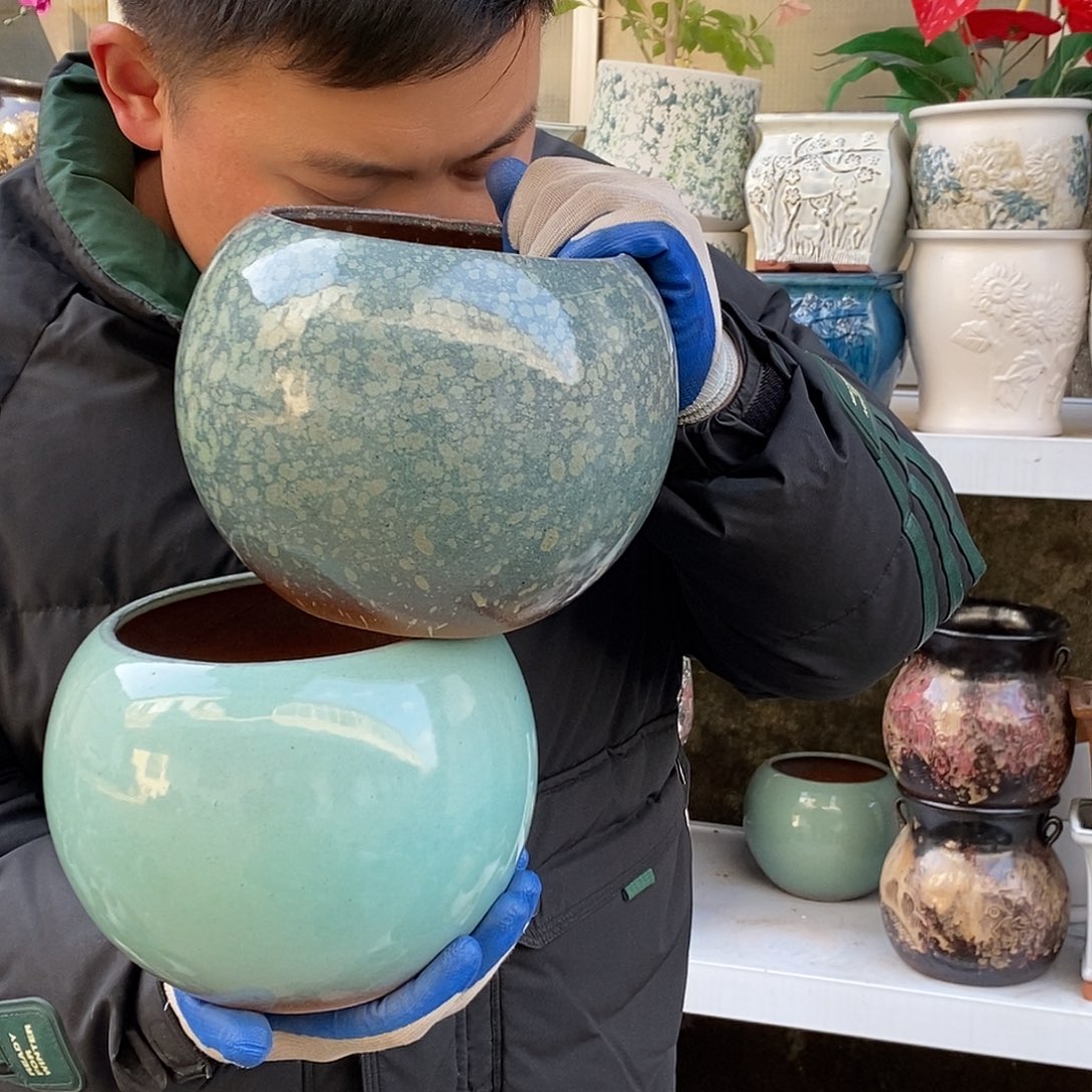 紫砂花盆口15高18福利