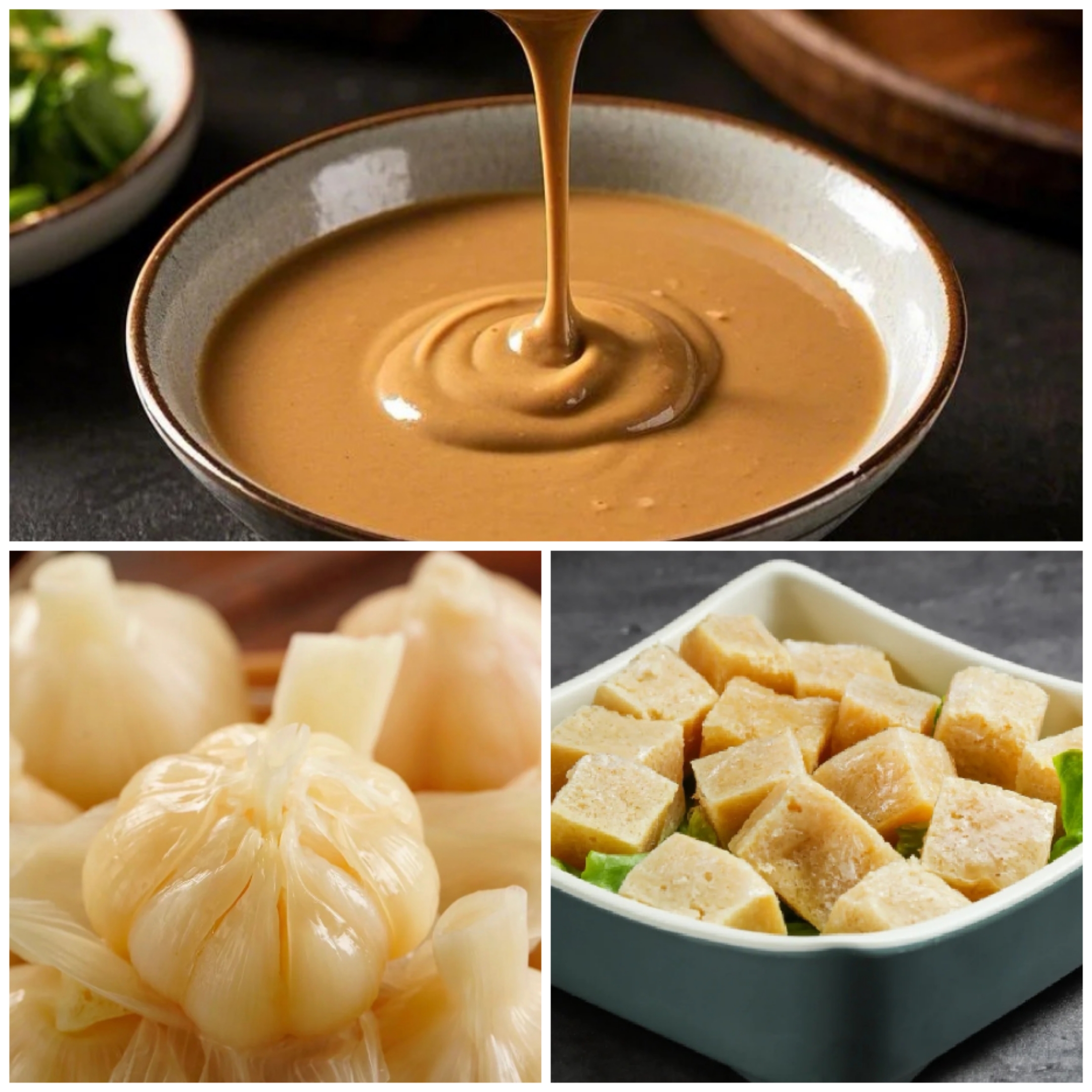 涮锅三剑客（麻酱糖蒜冻豆腐各一盒）