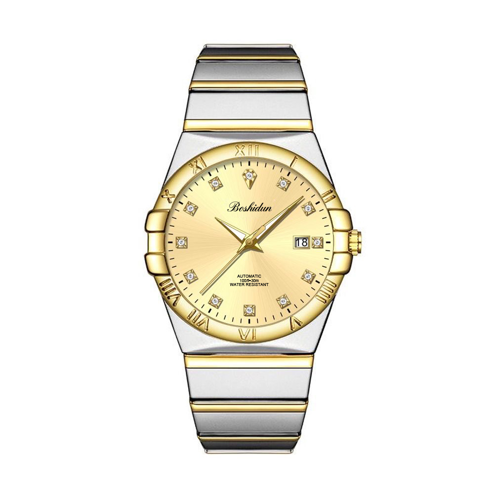 【现货正品】全新未使用/男士星座系列35.5mm 夜光日历 9117G