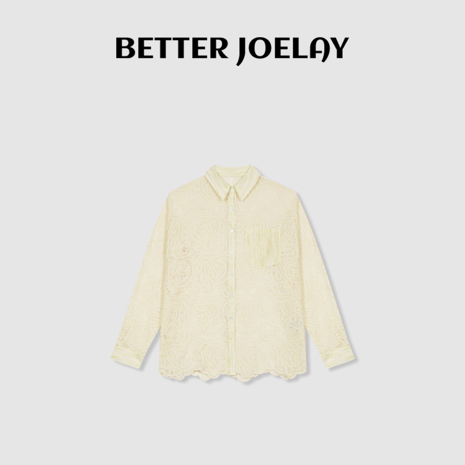 BETTER JOELAY -【绵绵织织】衬衫宽松时尚潮流休闲风Z4449