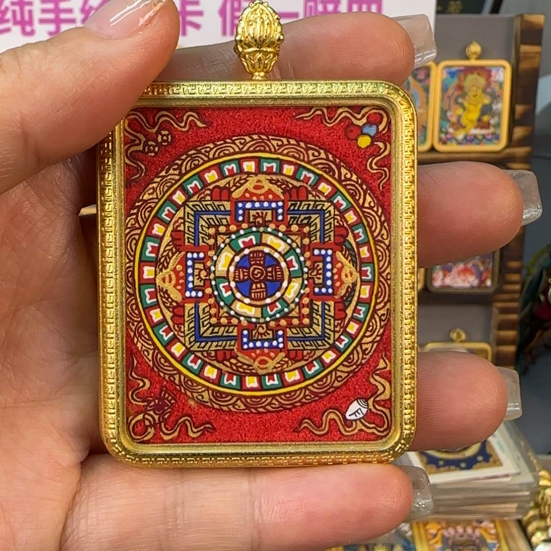 吊坠?****?纯手绘【坦诚】非遗文化