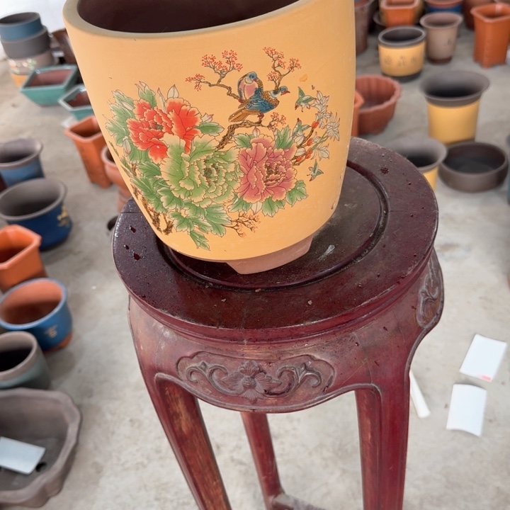 紫砂紫砂花盆24*24