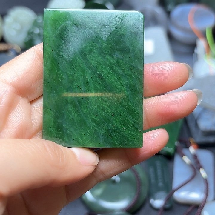 和田玉珠宝半成品未镶嵌风**阻