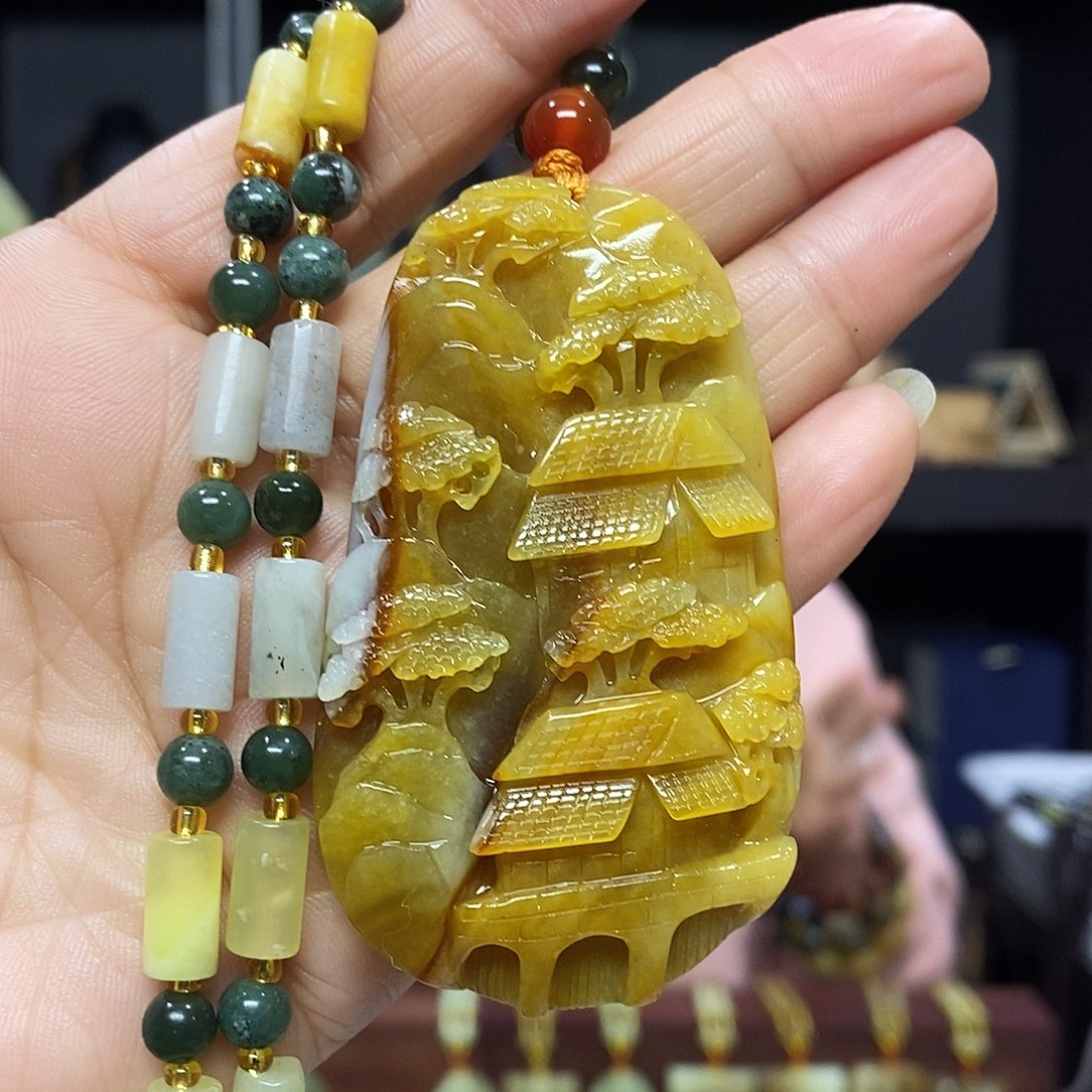 岫玉挂件吊坠未镶嵌