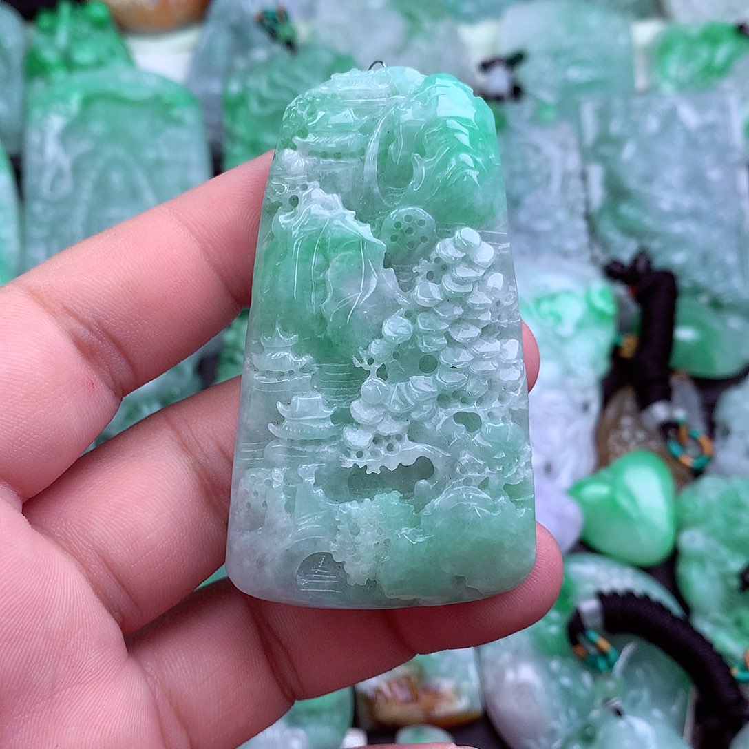 翡翠未镶嵌吊坠(不含链)