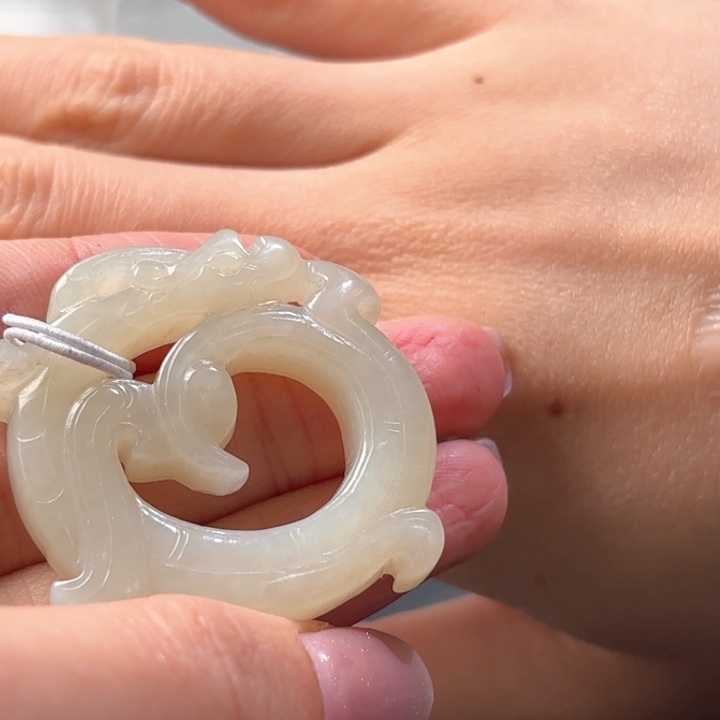 和田玉摆件未镶嵌线****5