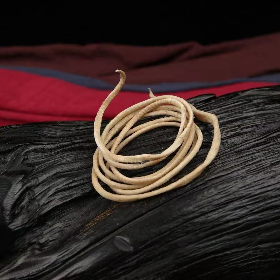 藏式配饰精抛羊皮绳天珠串diy项链饰品绳搭配文玩配饰绳艺手工材