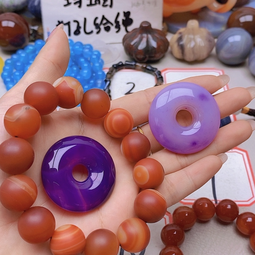 【闪购商品】未镶嵌玛瑙/玉髓珠宝半成品枏**姐