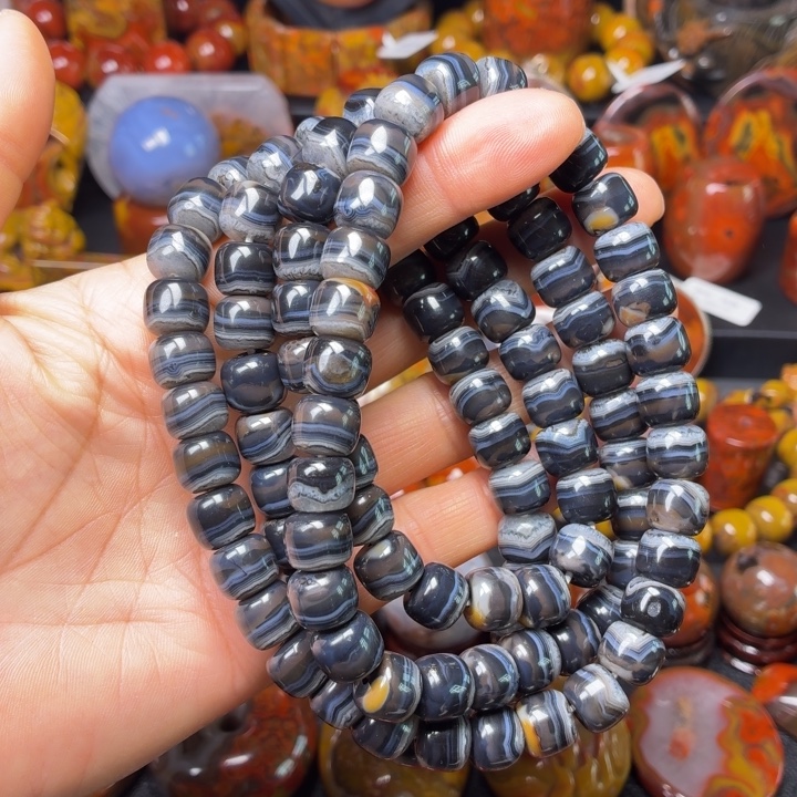 嗯***吶玛瑙/玉髓未镶嵌项链