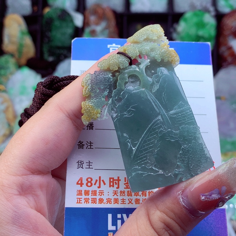 【闪购商品】翡翠颈饰未镶嵌挂件