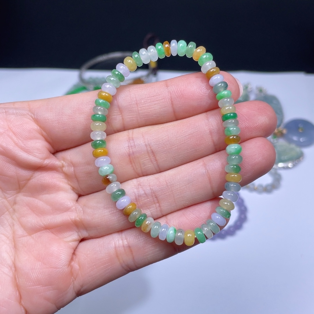 翡翠手链未镶嵌手串