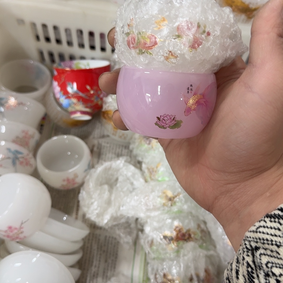 <***蝎白桃枝➕粉鱼一个杯子