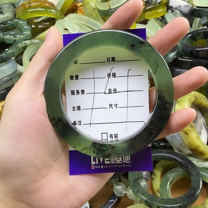 我***身蛇纹石玉未镶嵌蛇纹石岫玉手镯