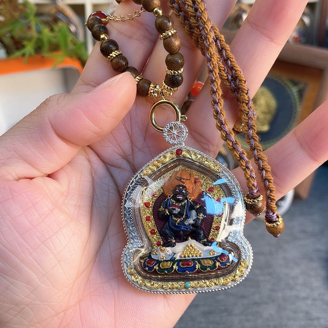 泥塑黑老爷擦擦+绑绳