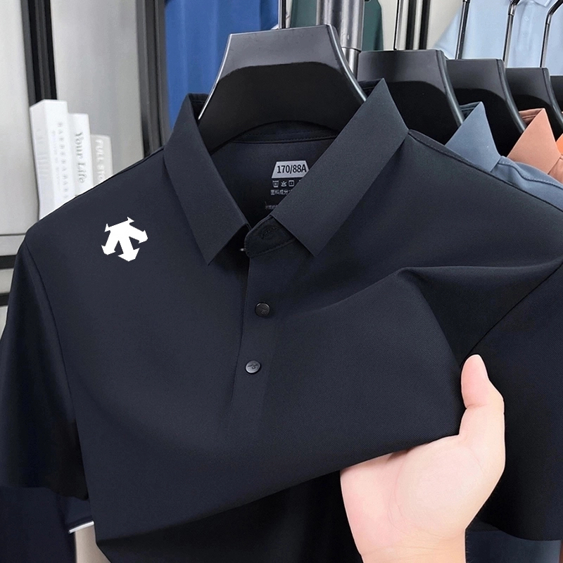 W4【海外撤柜 清仓】迪家轻奢男士翻领POLO衫全无痕舒适百搭短袖T恤