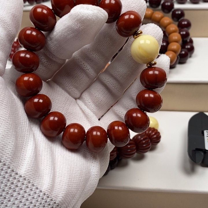核桃手串/手链踏**痕猴头雕刻