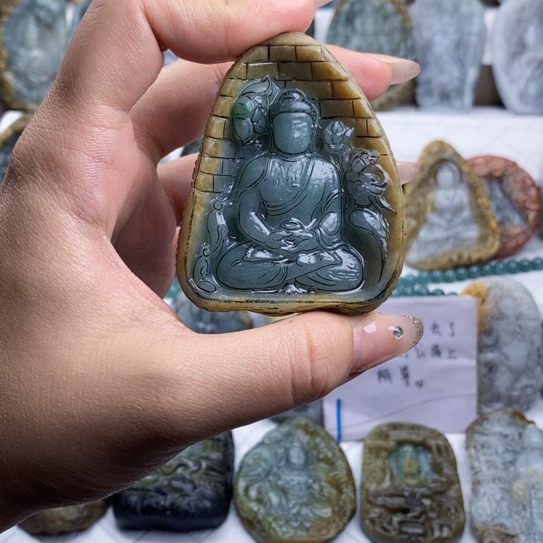 未镶嵌定制翡翠哇****i定制挂件专属链接