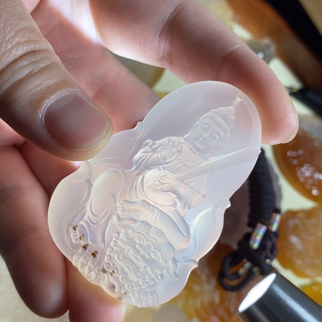 玛瑙/玉髓未镶嵌颈饰玛瑙文殊