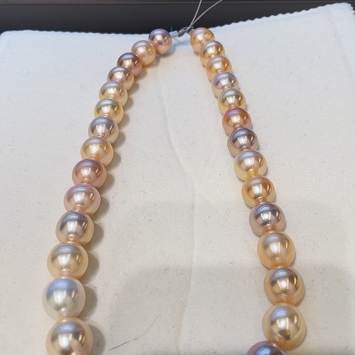 淡水珍珠颈饰银S925镶嵌