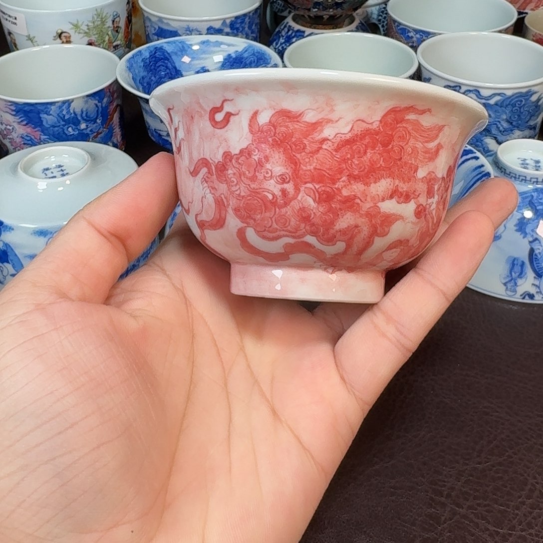 申***秋现代景德镇陶瓷盖碗