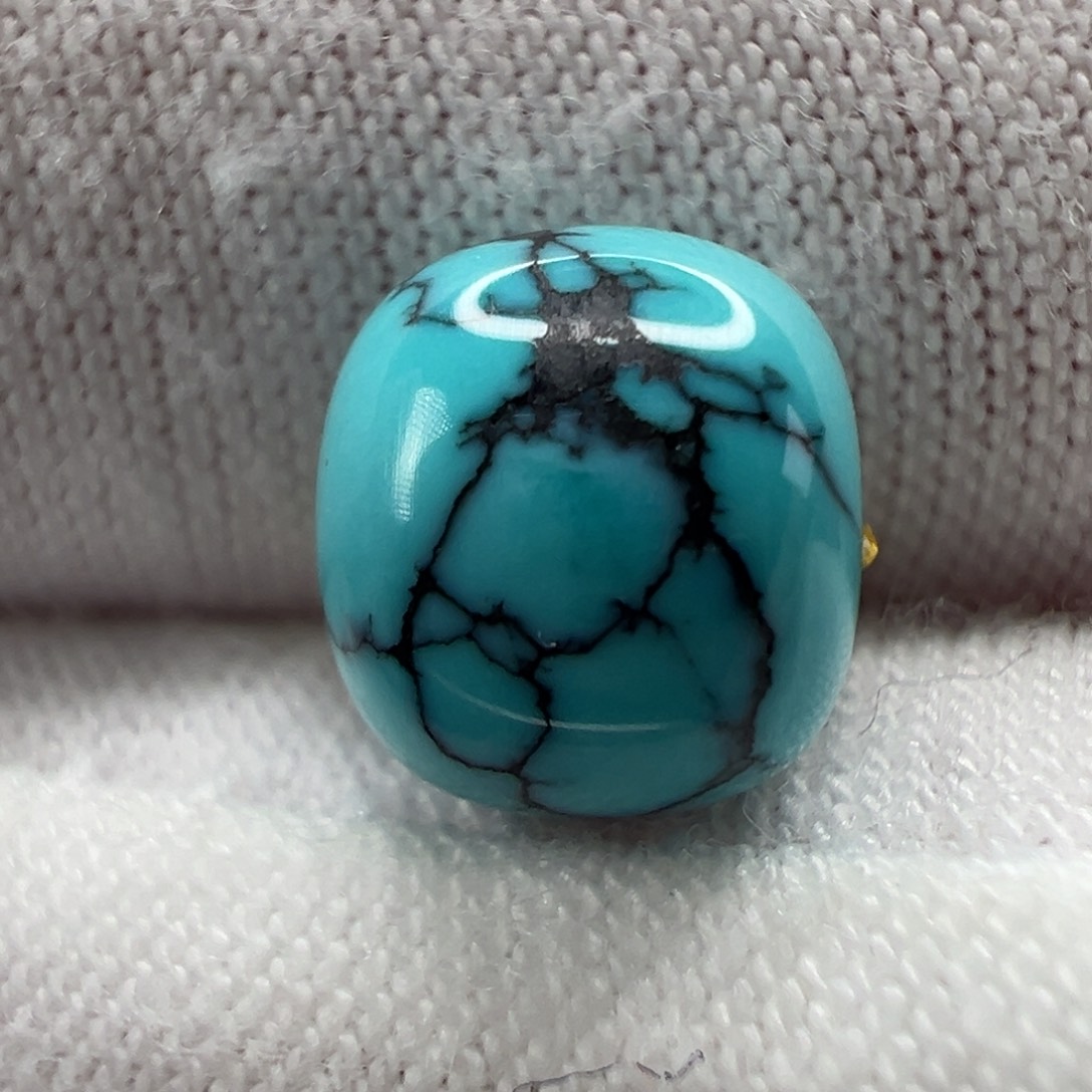 绿松石未镶嵌老型珠8.5