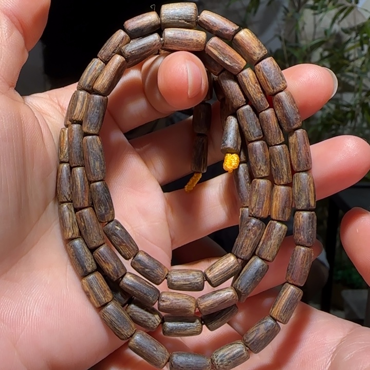 手串沉香海南老白棋沉水链子18.7克