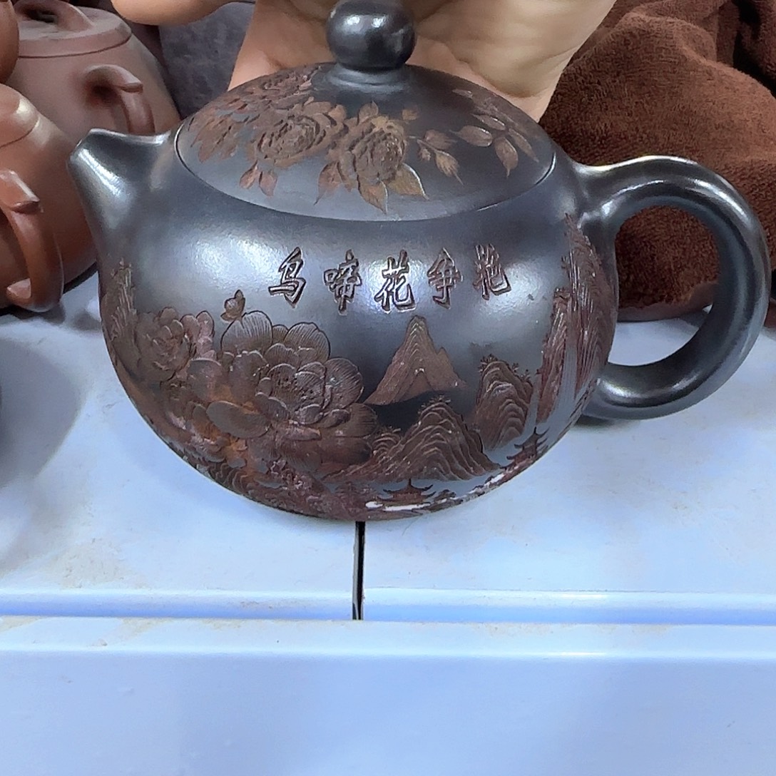 茶壶紫砂宜兴紫砂壶瑕疵