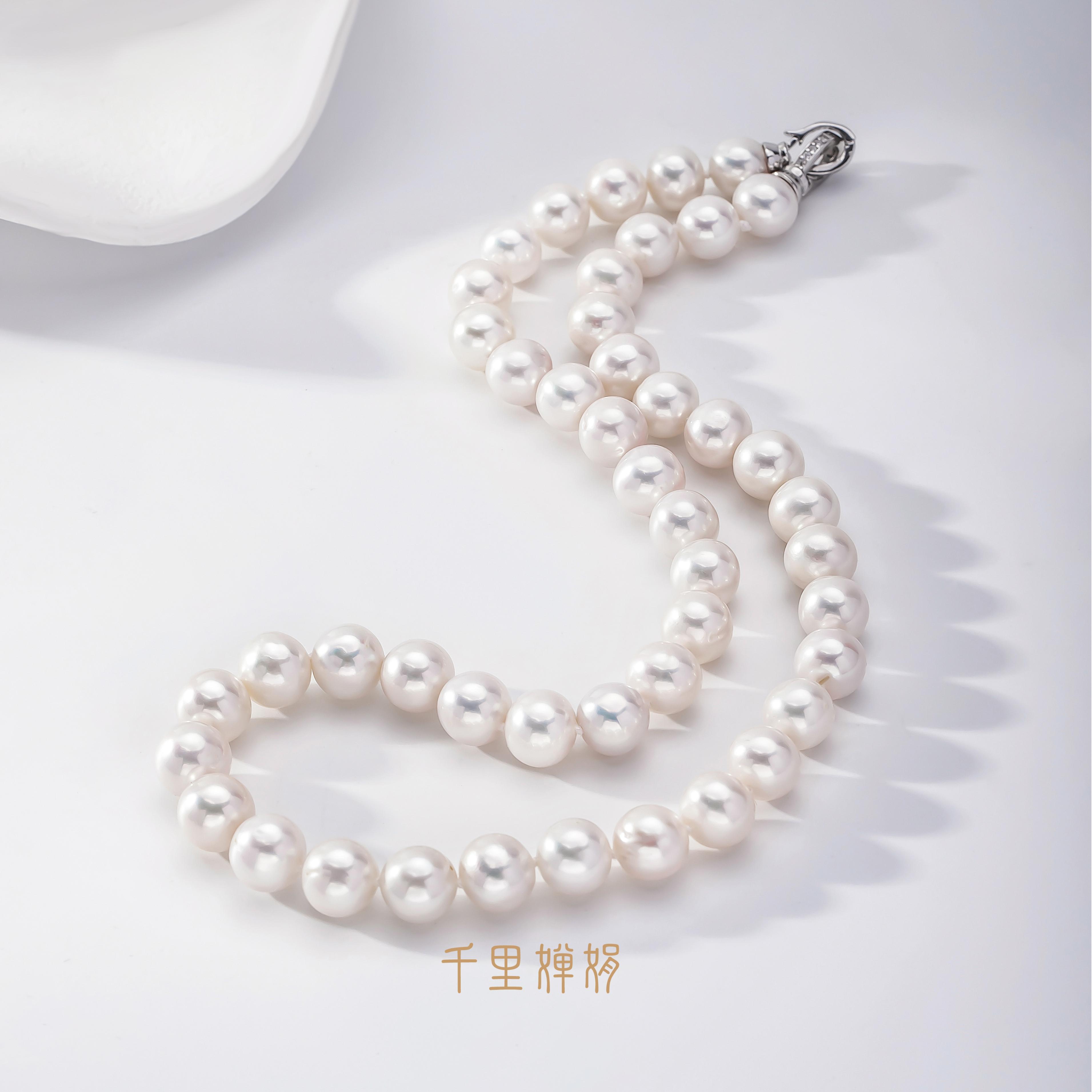 【玖玖】CJ2128 S925倪NI [消失的你] 无核雪山白珍珠链