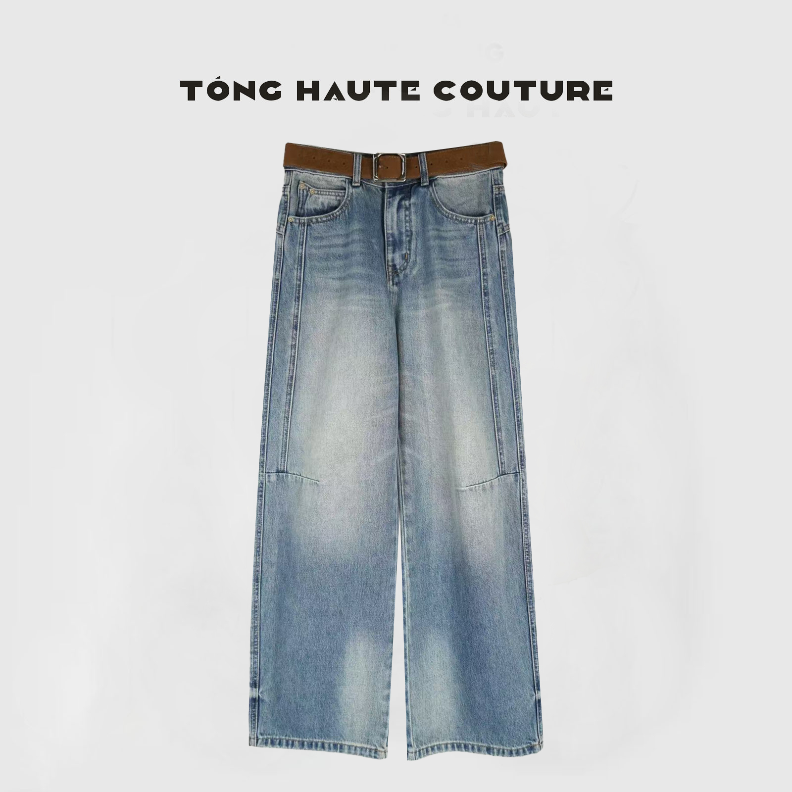 【迟意】冬季新款时尚高级感百搭加绒牛仔裤 YK186