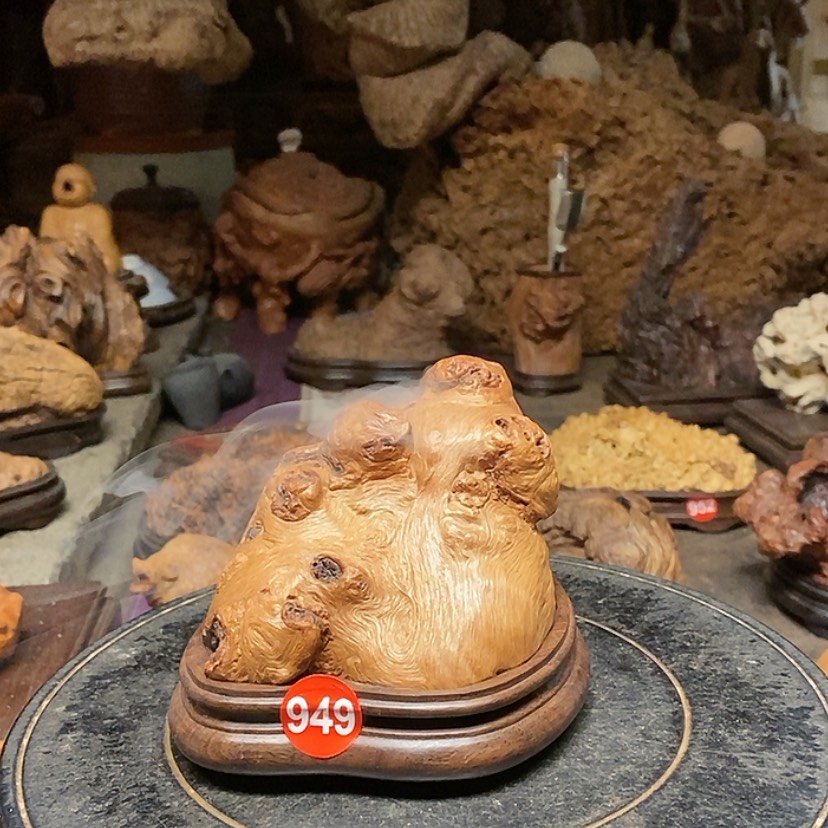 【闪购商品】949号荔枝木香炉工艺